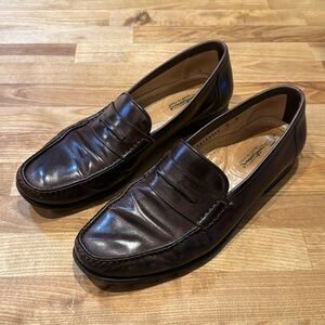 Santoni Leather Italian Loafers